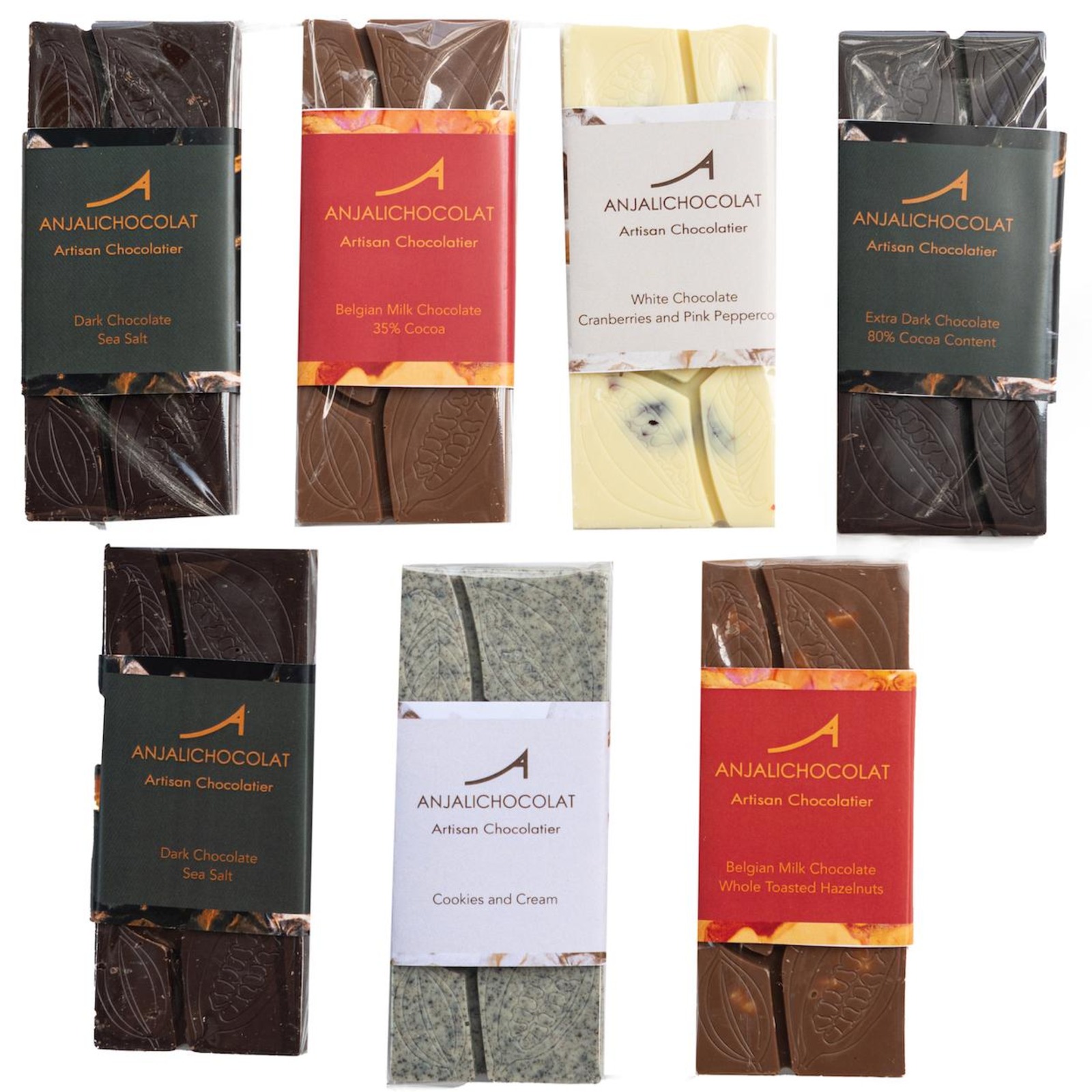 ANJALICHOCOLAT Artisanal Chocolate Bars Value Pack NTUC FairPrice