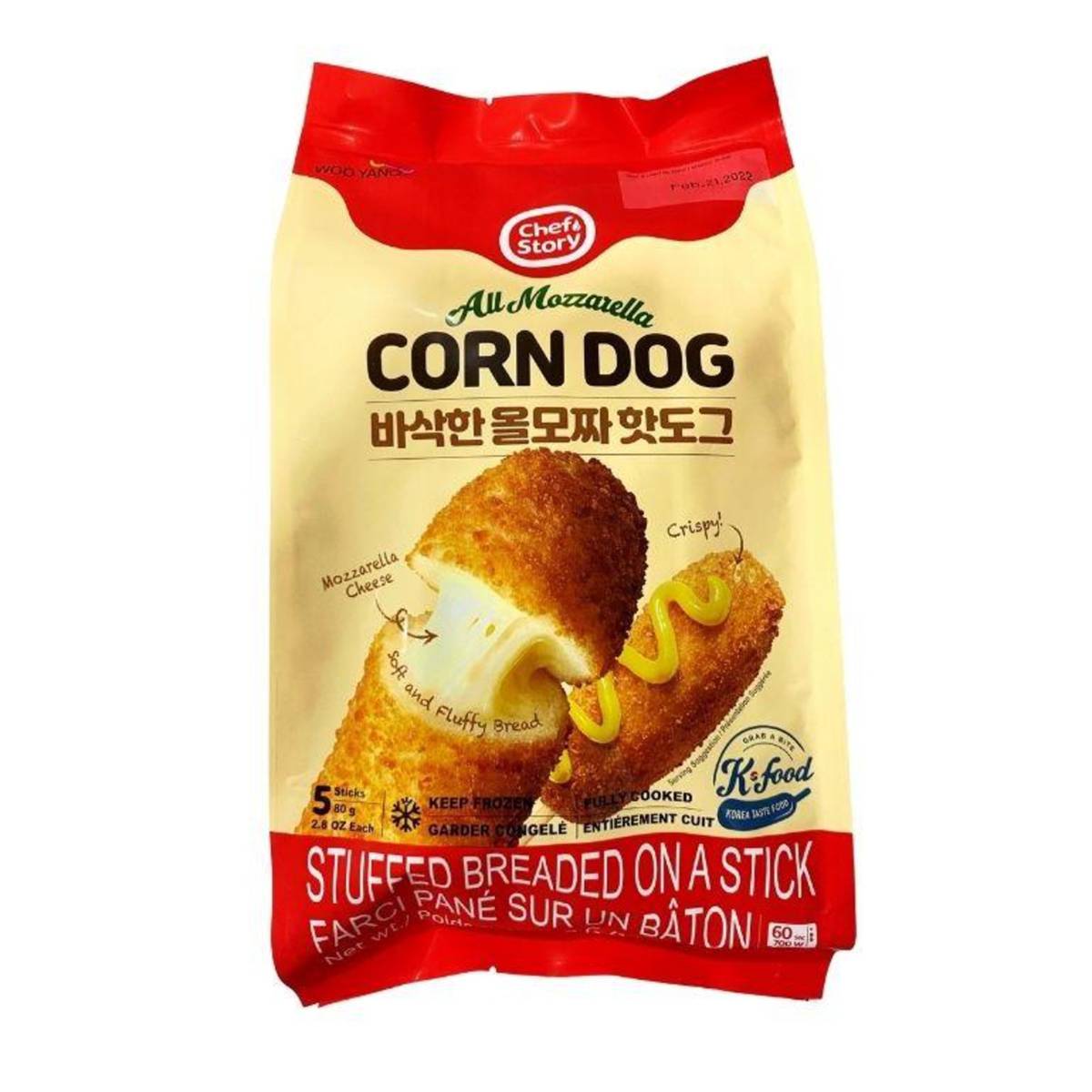 Wooyang Korean Crispy Corndog Mozzarella Cheese Ntuc Fairprice