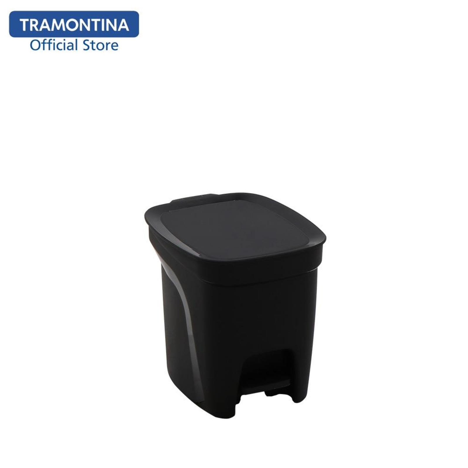 Tramontina Basic Compact Trash Cans, Dark Grey/Pedal NTUC FairPrice
