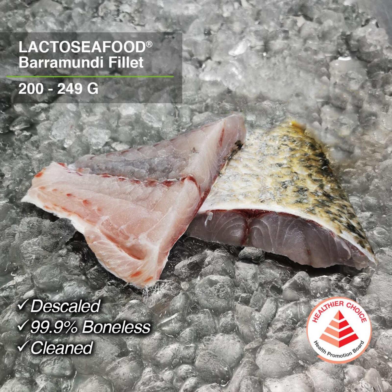 LACTOSEAFOOD Barramundi (Seabass) Fillet 200249g NTUC FairPrice