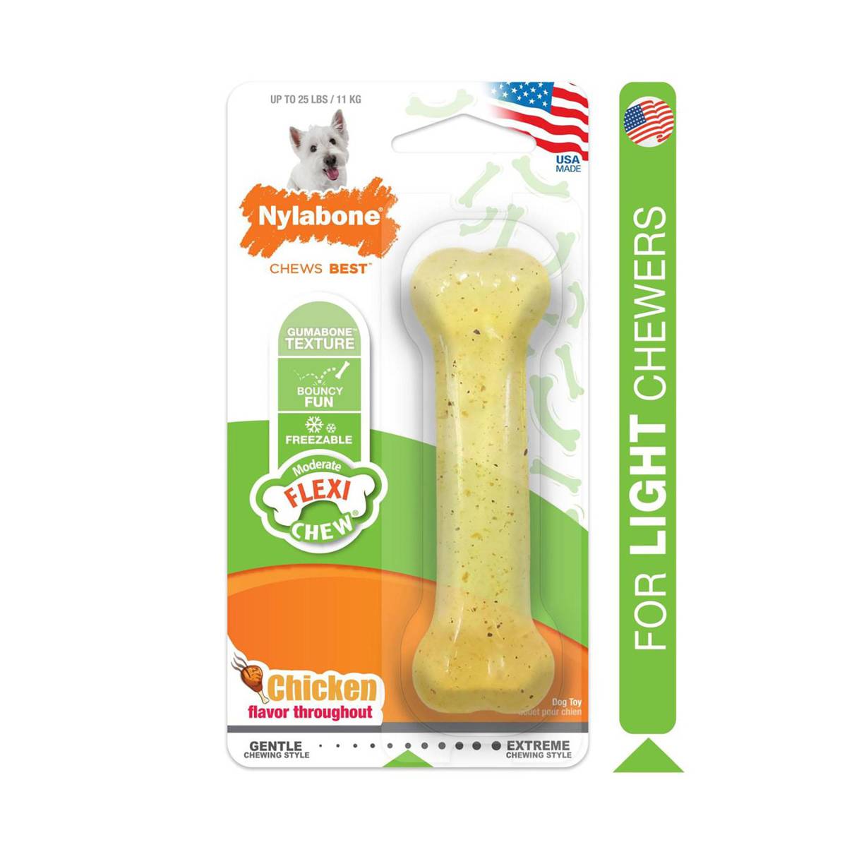 Nylabone Moderate Chew Chicken Chew Toy Regular NTUC FairPrice
