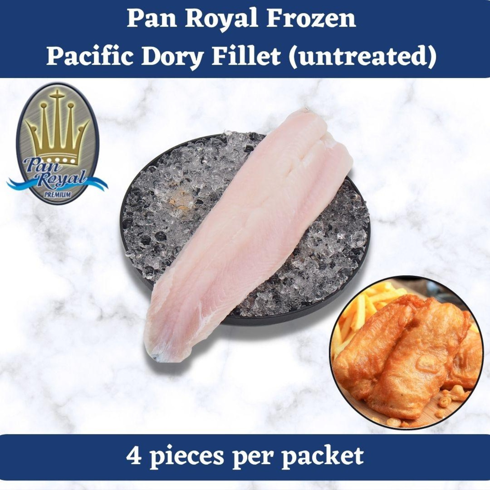 Pan Royal Frozen Pacific Dory Fillet (untreated) NTUC FairPrice