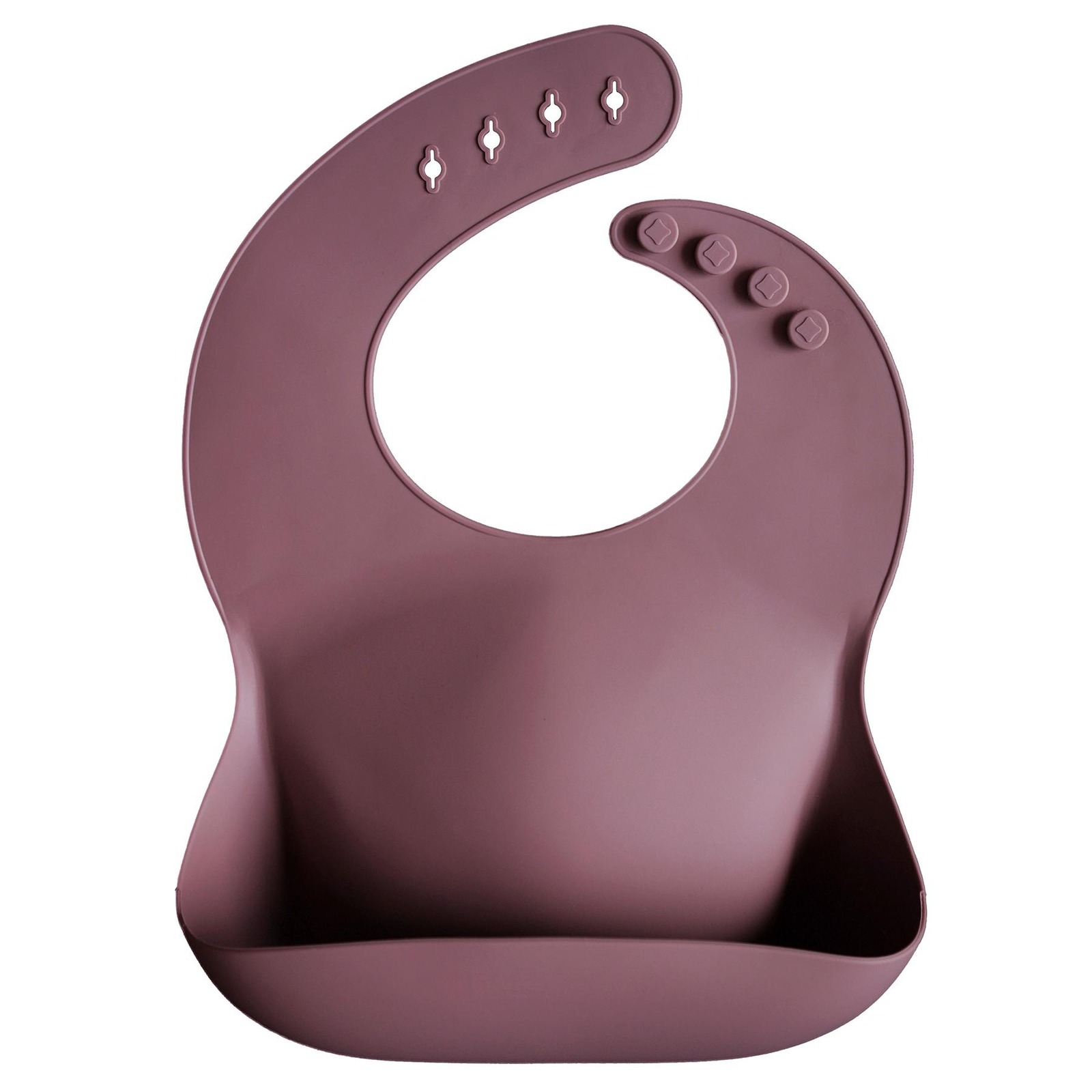 Mushie Silicone Baby Bib Dusty Rose NTUC FairPrice