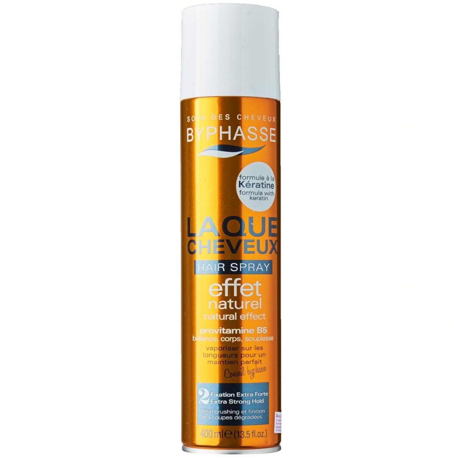 Laque Byphasse Fixation Extra Forte – Effet Naturel, 400 Ml