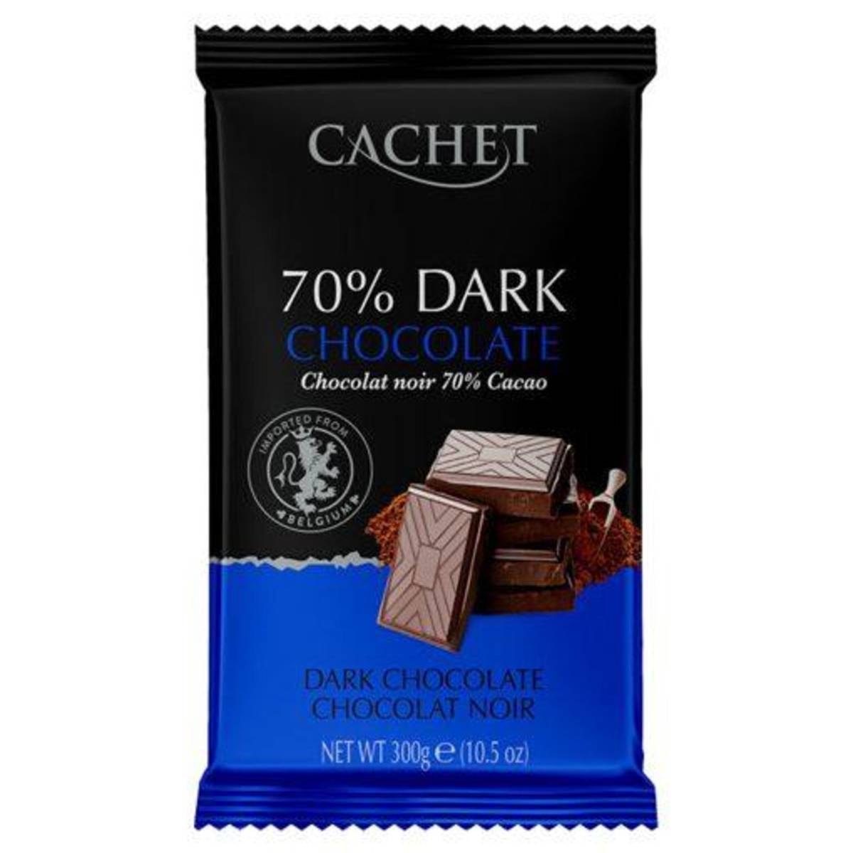 Cachet Belgium Dark Chocolate 70 Cocoa (Big Bar) Halal NTUC FairPrice
