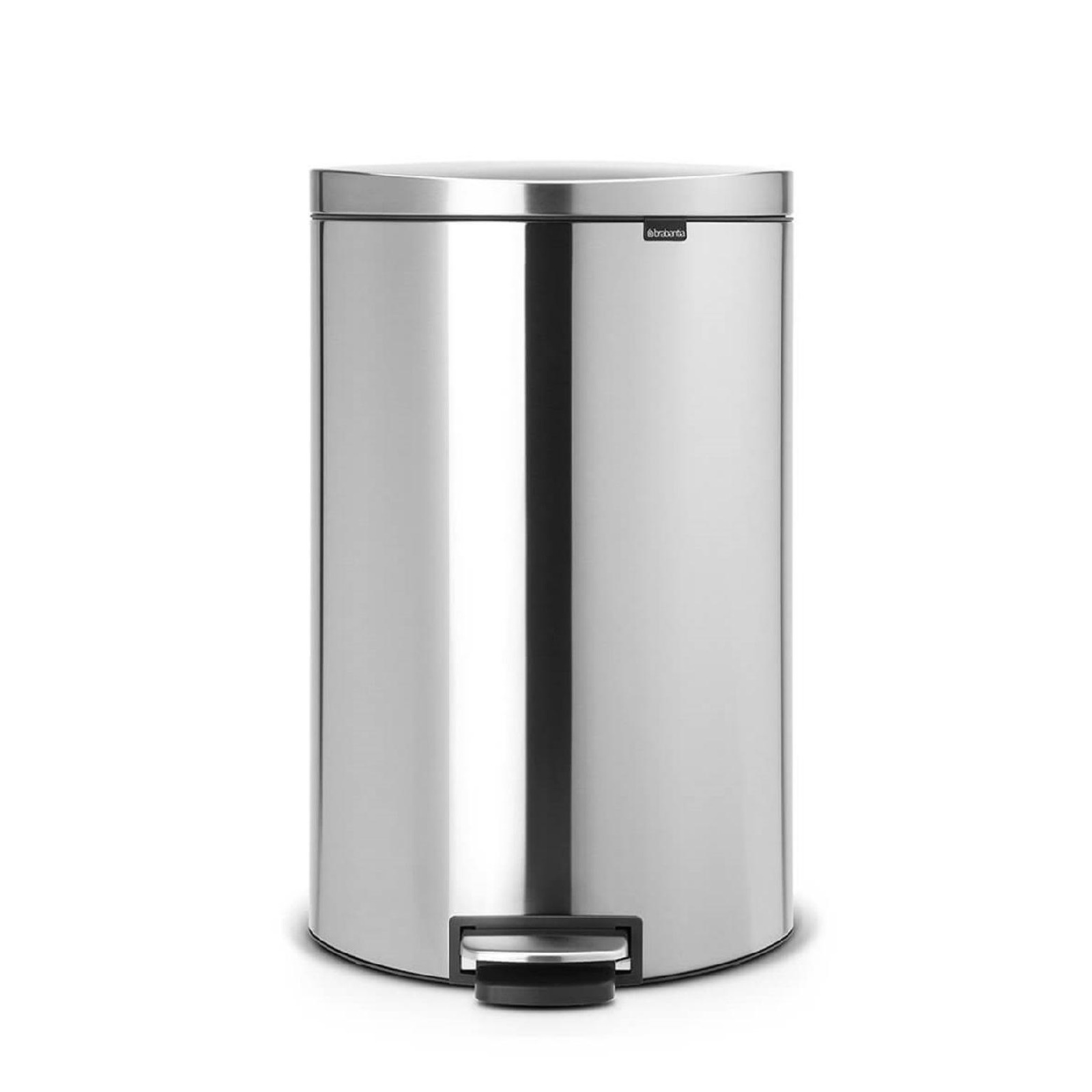 BRABANTIA Pedal Bin Flatback 30 Ltr Matt Steel FPP NTUC FairPrice