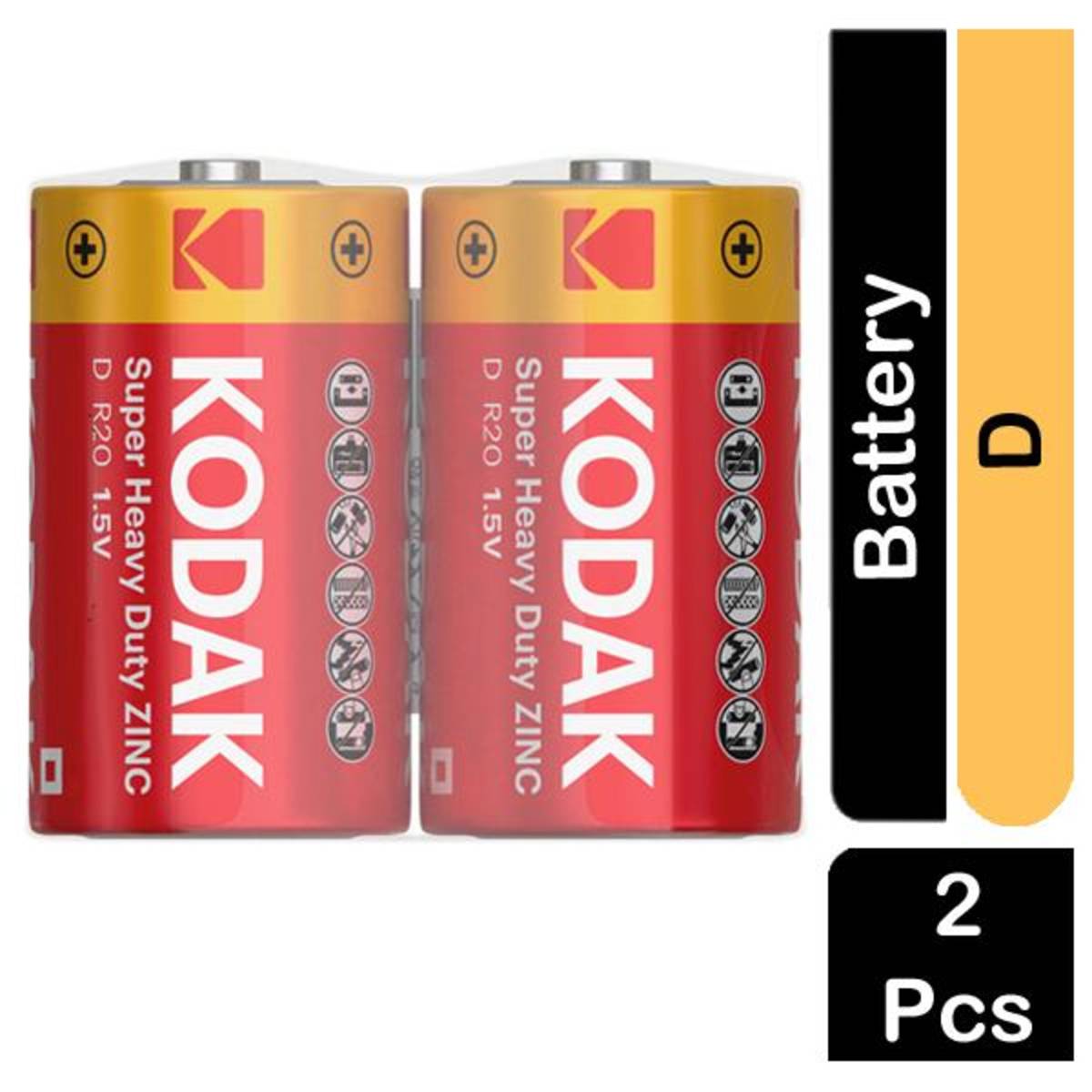 Kodak Zinc Batteries Super Heavy Duty D Pack of 2 NTUC FairPrice