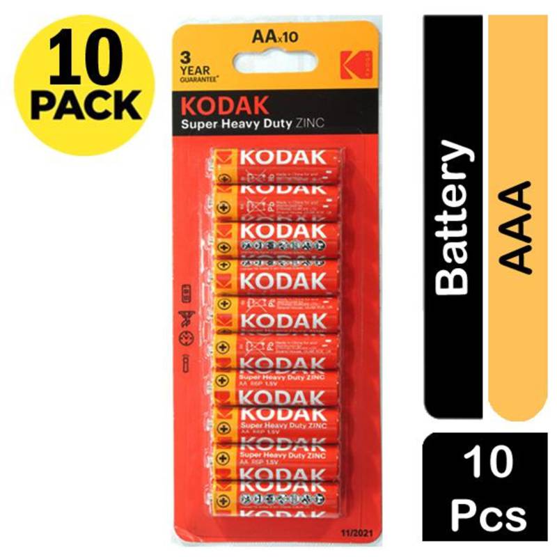 Kodak Zinc Batteries Super Heavy Duty AAA Pack of 10 NTUC FairPrice
