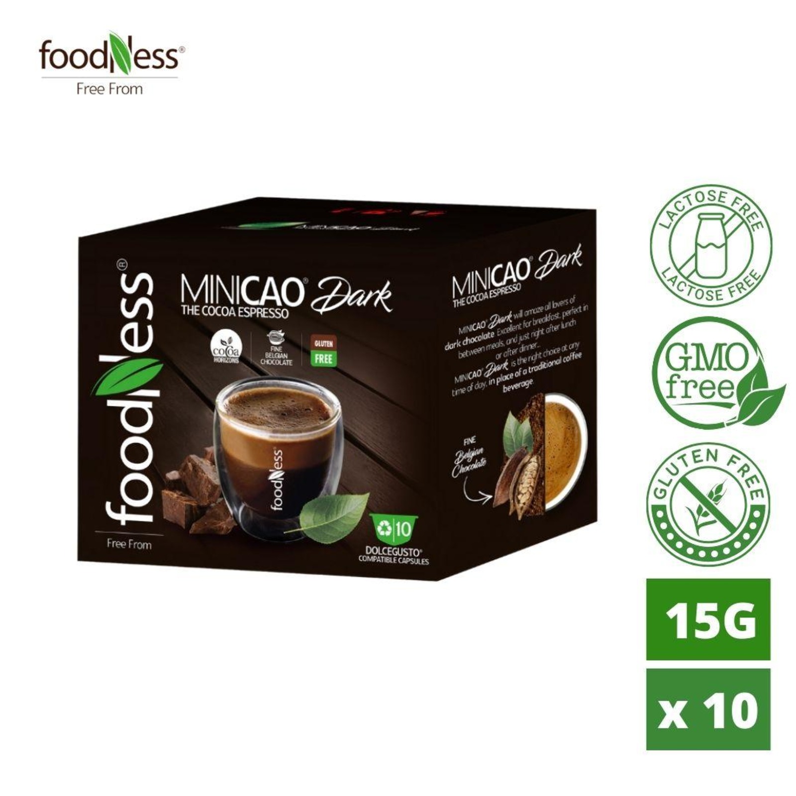 foodNess Dolce Gusto Hot Chocolate Minicao Dark NTUC FairPrice