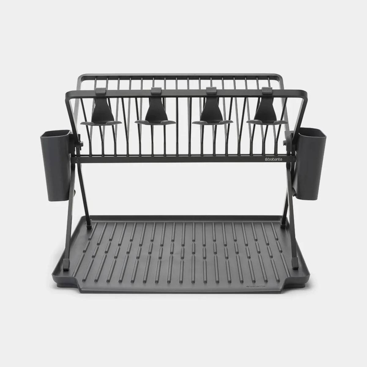 Brabantia Foldable Dish Dry Rack Large Dark Grey NTUC FairPrice