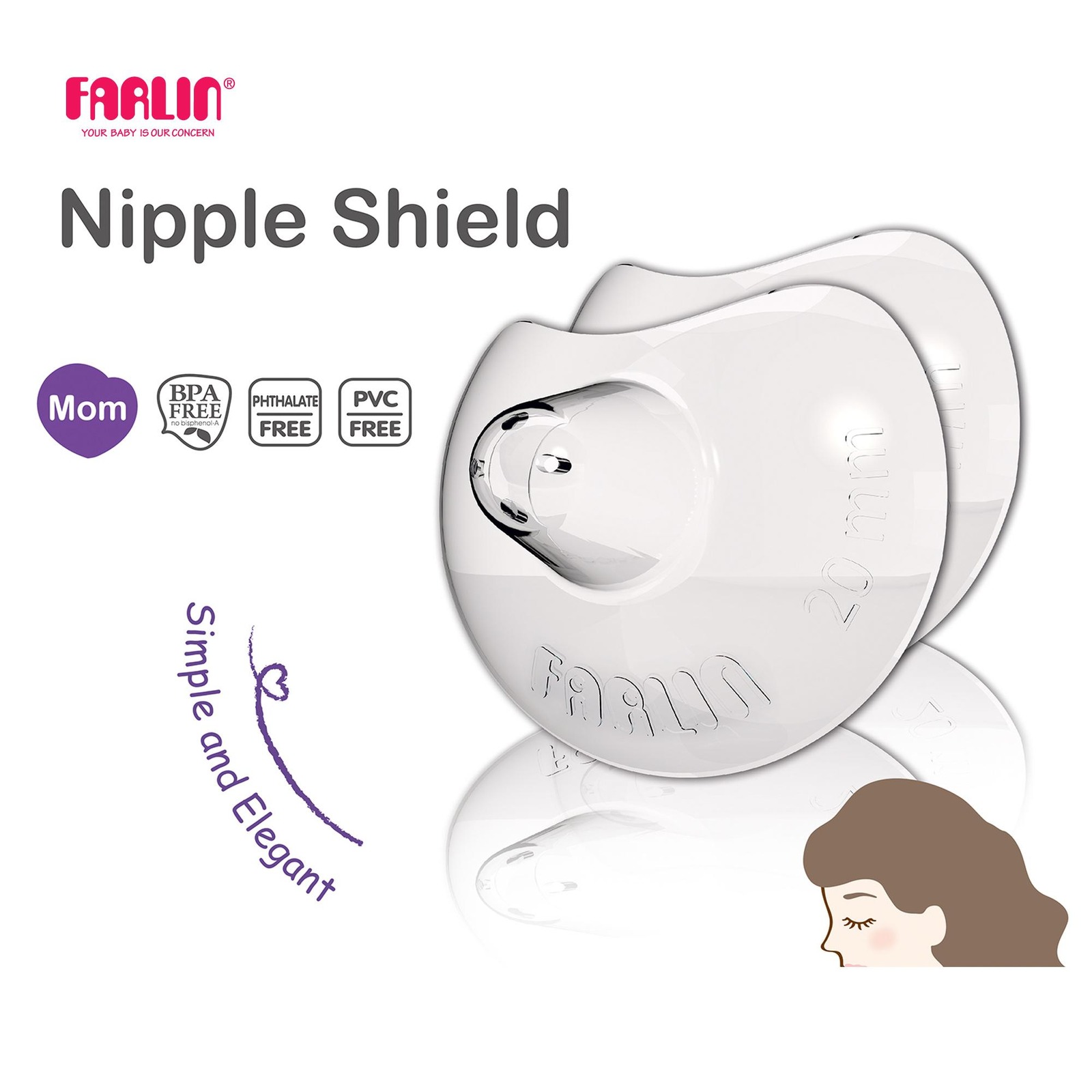 Farlin Nipple Shield 20MM NTUC FairPrice