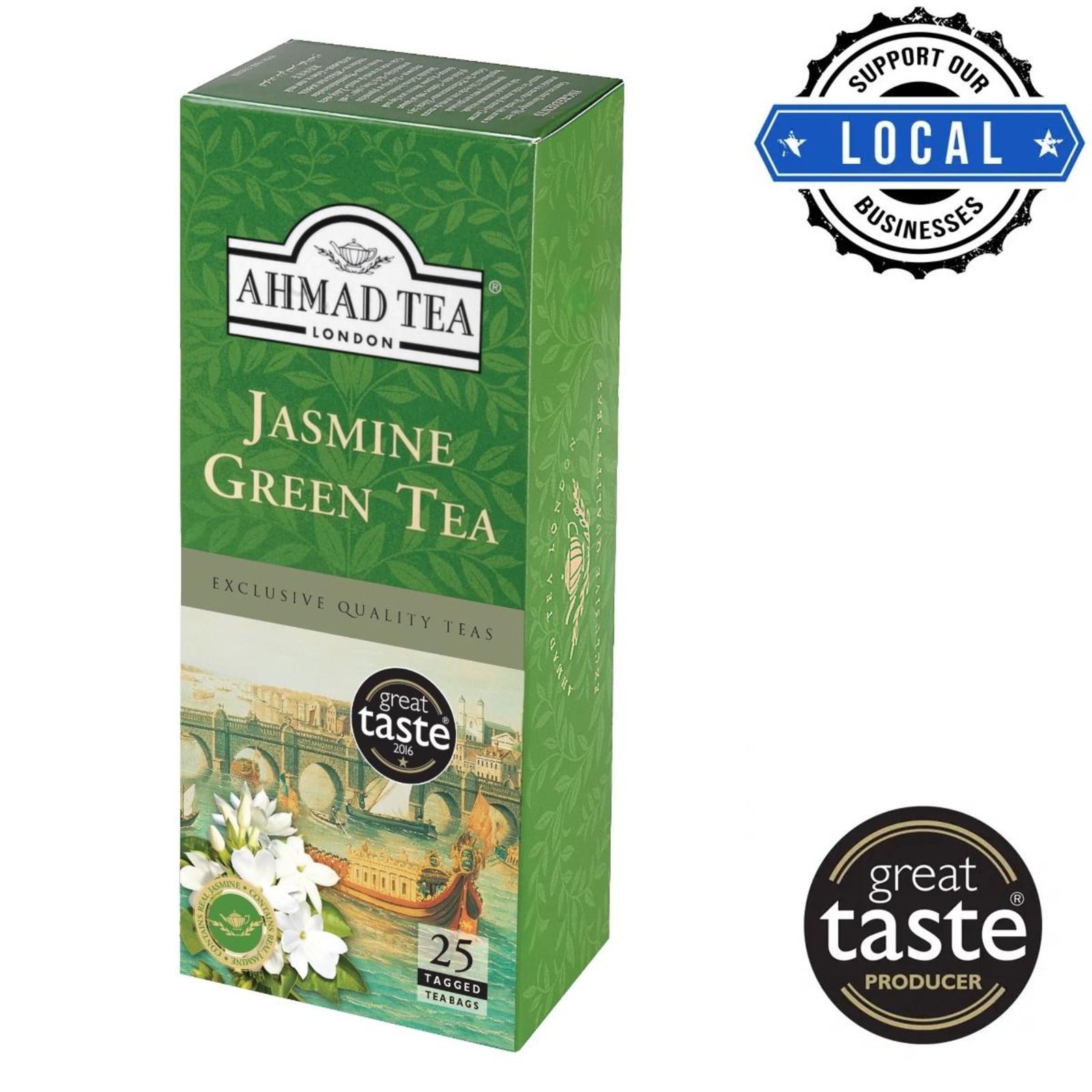 Ahmad Tea Jasmine Green Tea Tagged 25 S Teabags Ntuc Fairprice