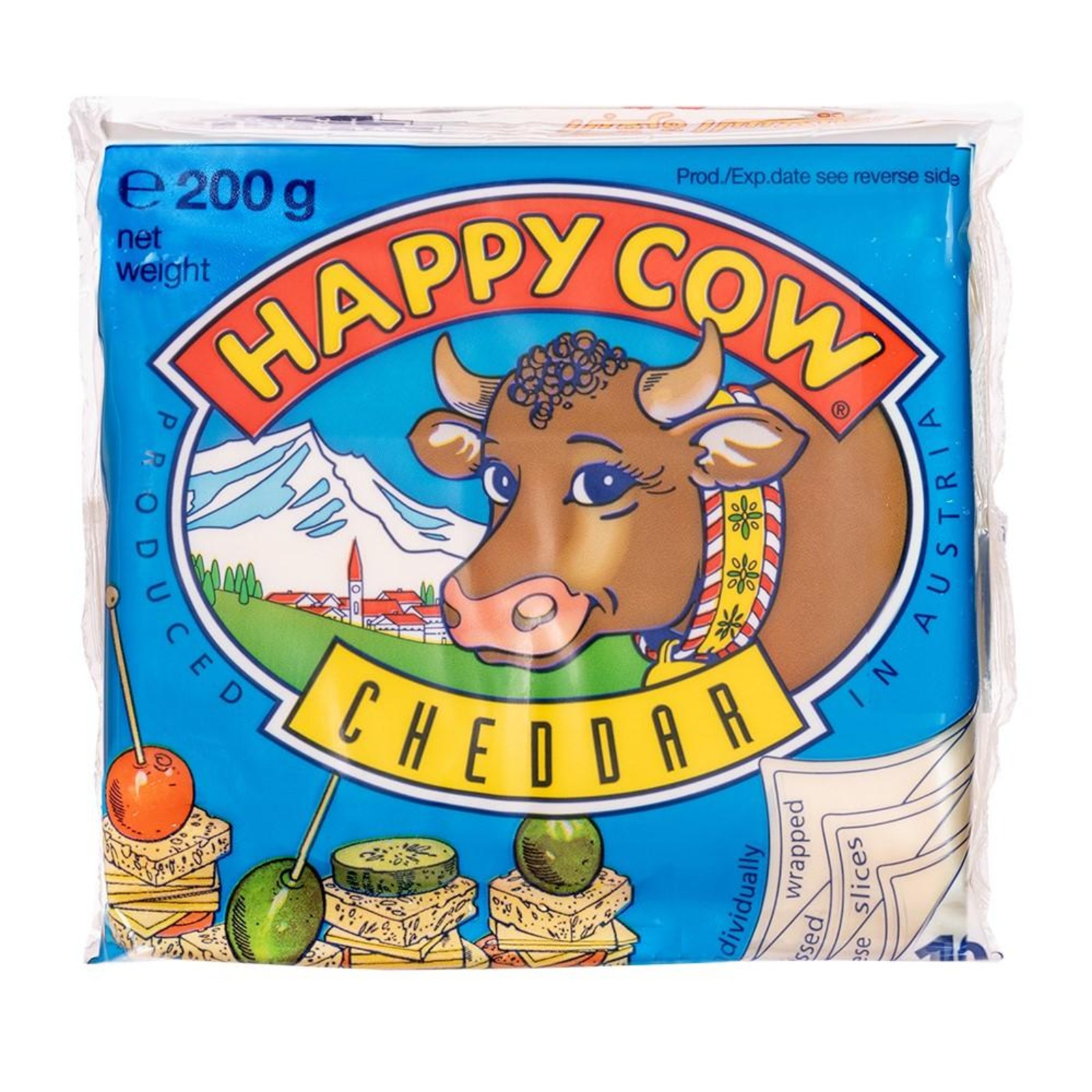 Happy Cow Sliced Cheddar Cheese NTUC FairPrice