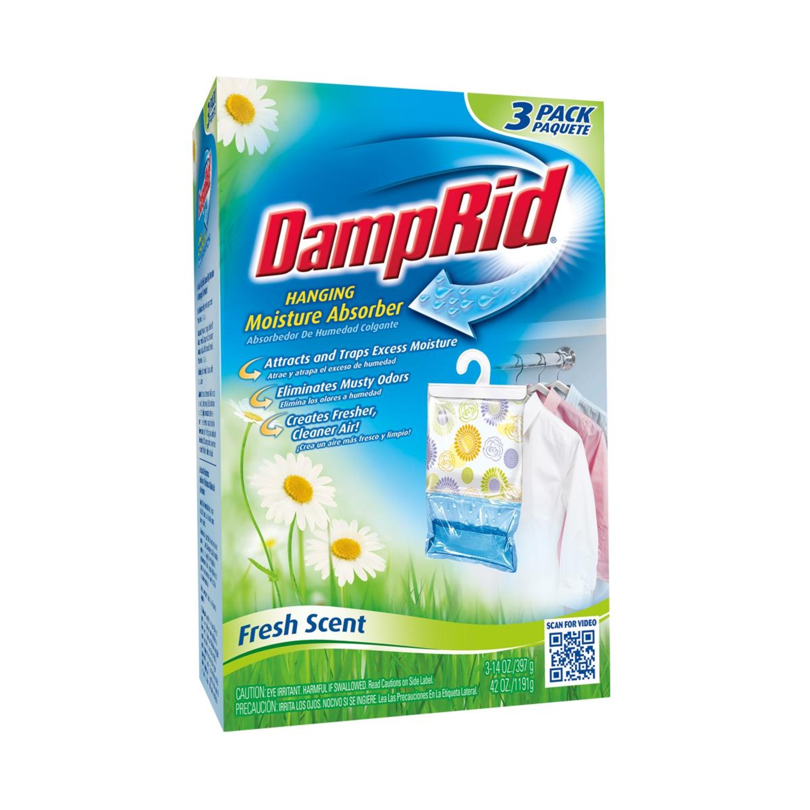 DampRid FG83K/H Fresh Scent Hanging Bag 3PK NTUC FairPrice