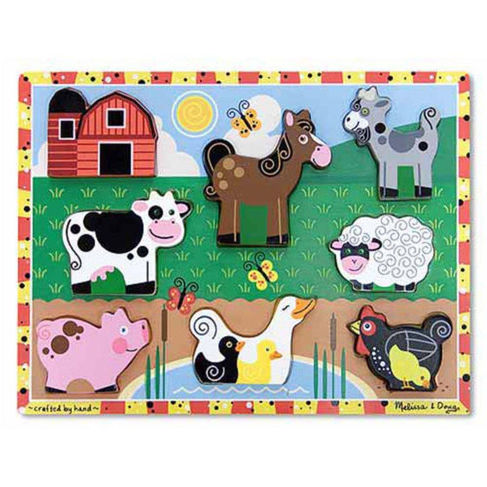 melissa and doug farm chunky puzzle melissa and doug farm chunky puzzle