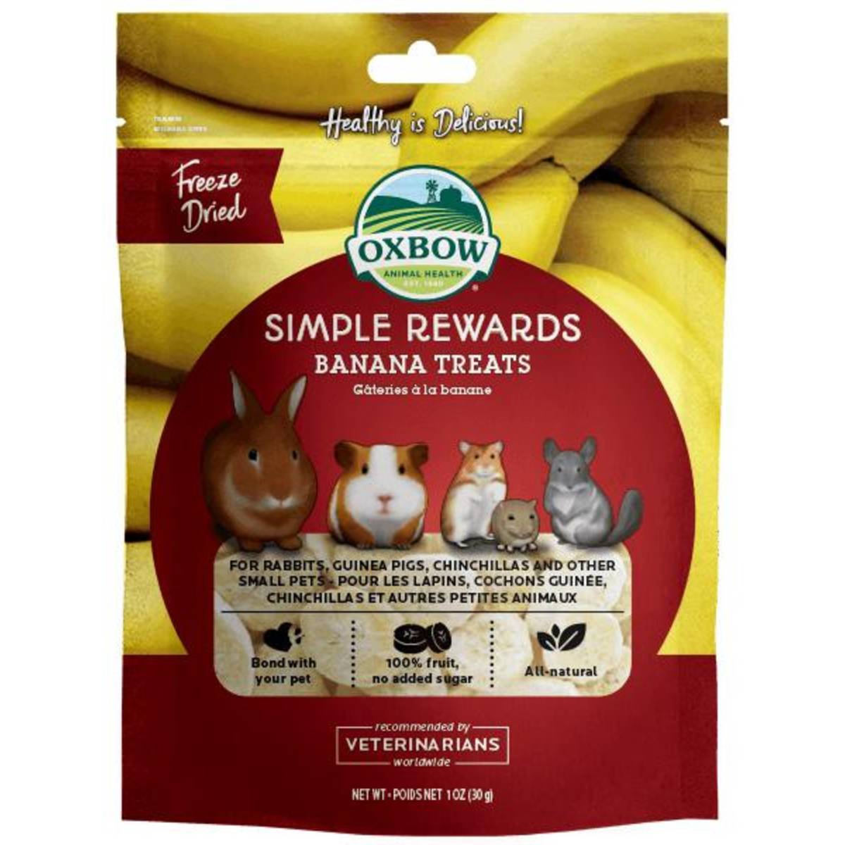 Oxbow Simple Rewards Banana Treats NTUC FairPrice
