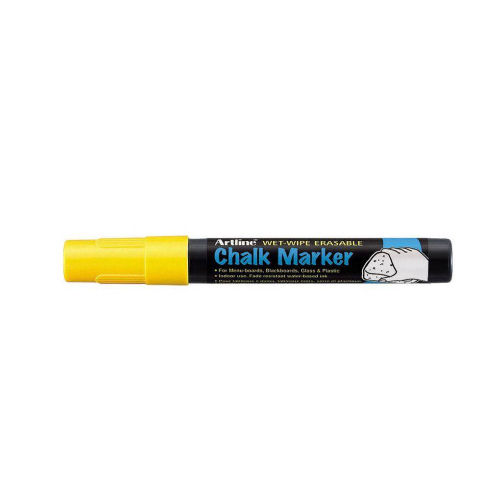 Artline Chalk Marker EPW4 Yellow NTUC FairPrice
