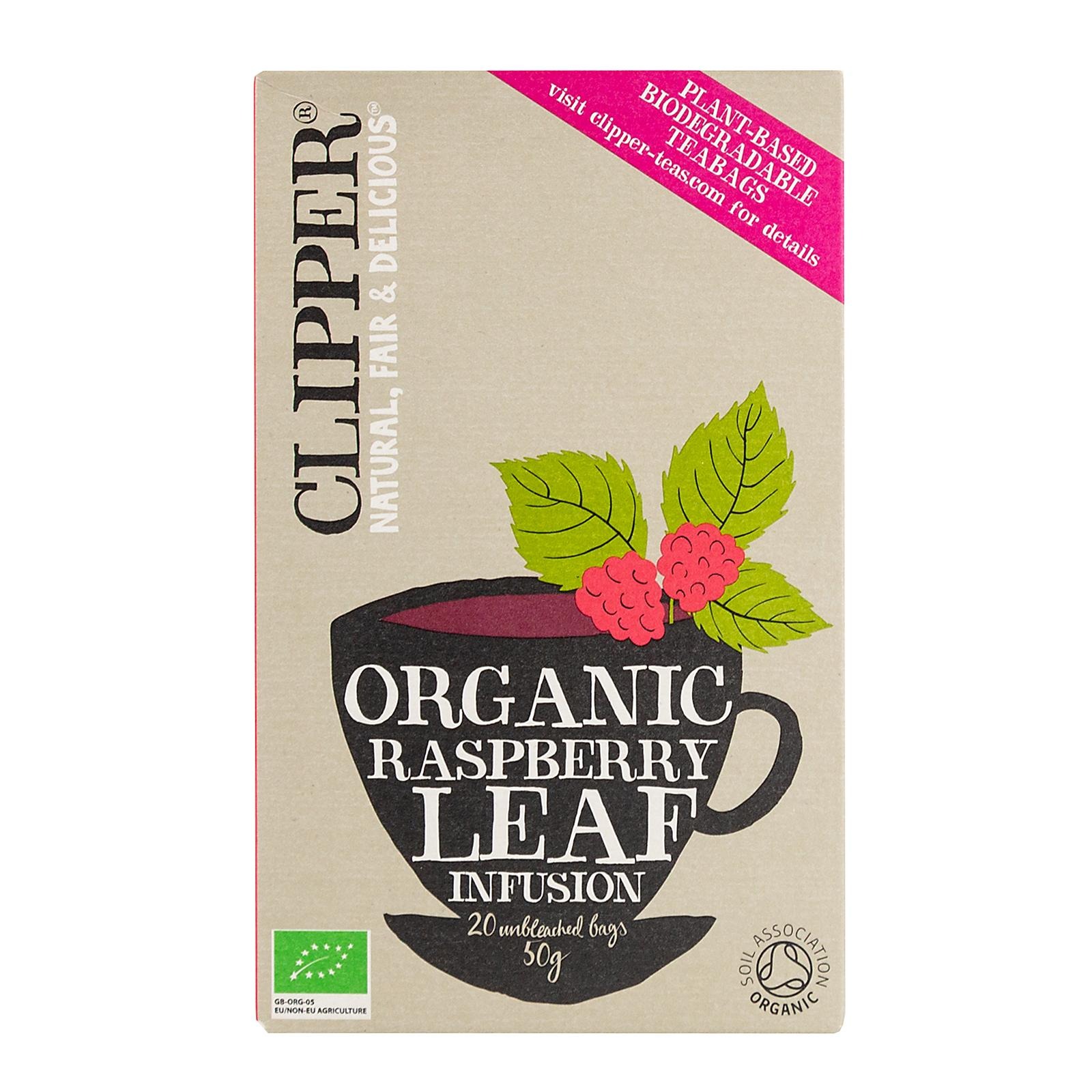 Clipper Organic Infusions Raspberry Leaf Tea, 20 Bags NTUC FairPrice
