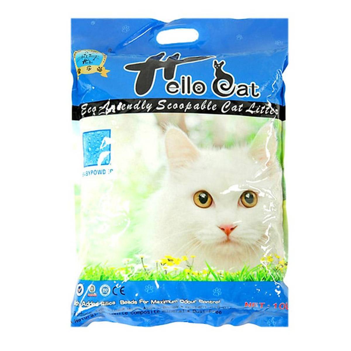 Hello Cat Bentonite Cat Litter Baby Powder NTUC FairPrice