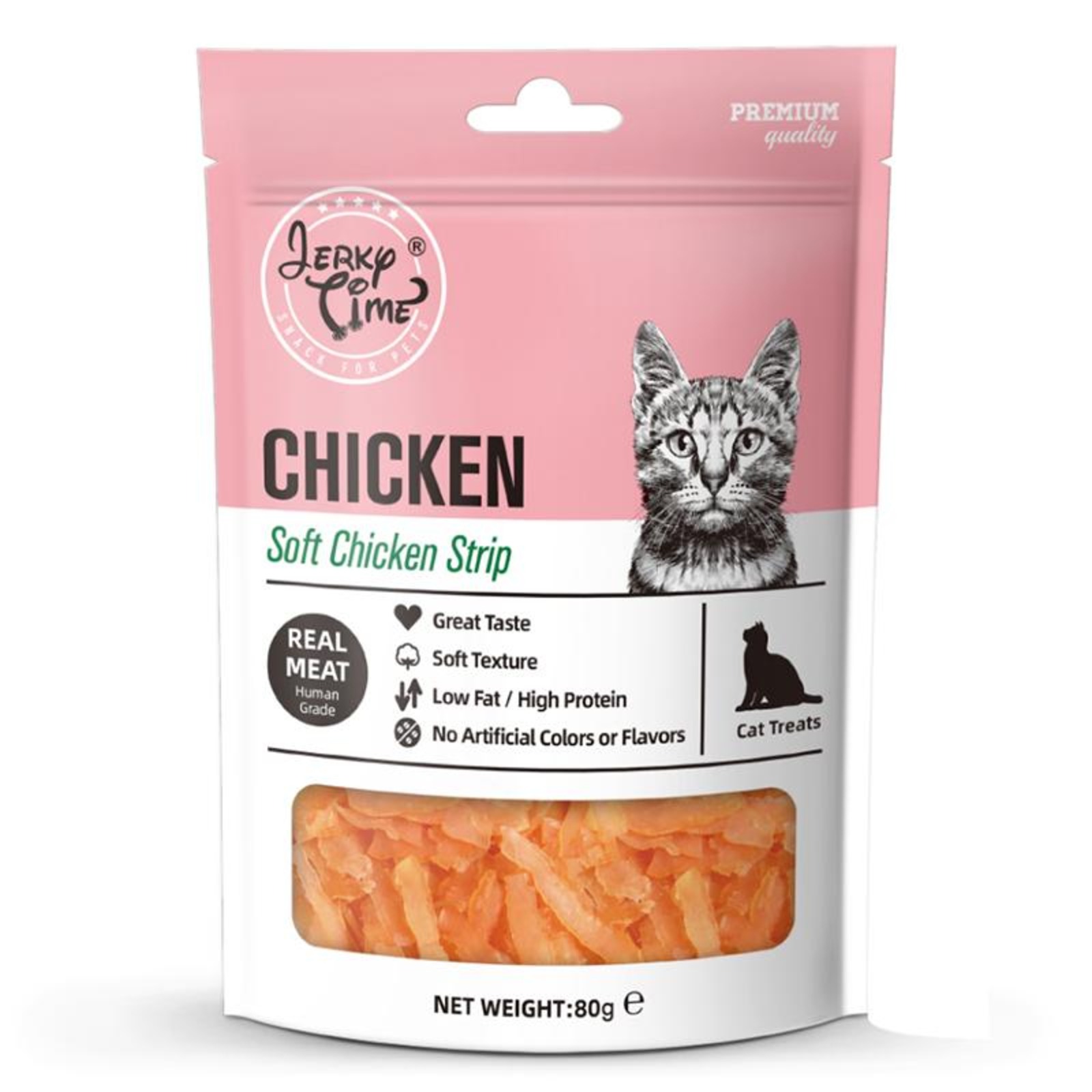Jerky Time Soft Chicken Jerky Strip for Cat NTUC FairPrice