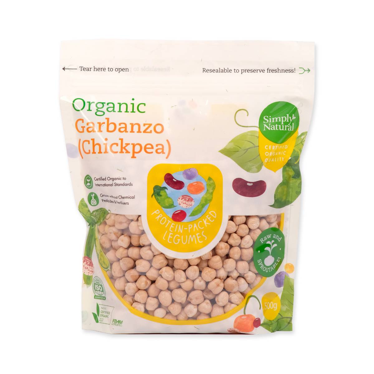 Simply Natural Organic China Garbanzo Beans (Chickpeas) NTUC FairPrice