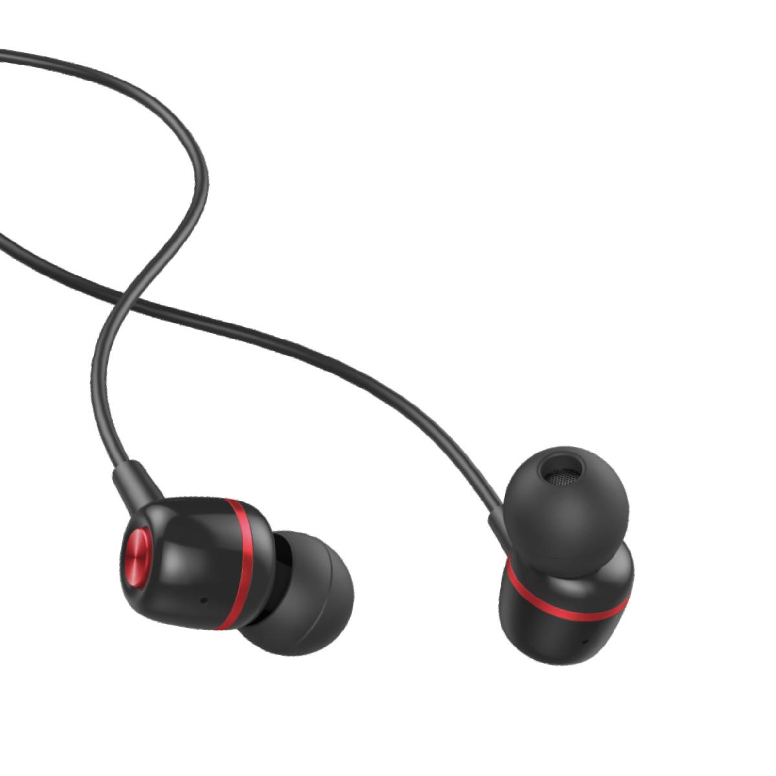 Gadget MIX- E-12 3.5mm InEar Wired Earpiece - Black & Red | NTUC FairPrice