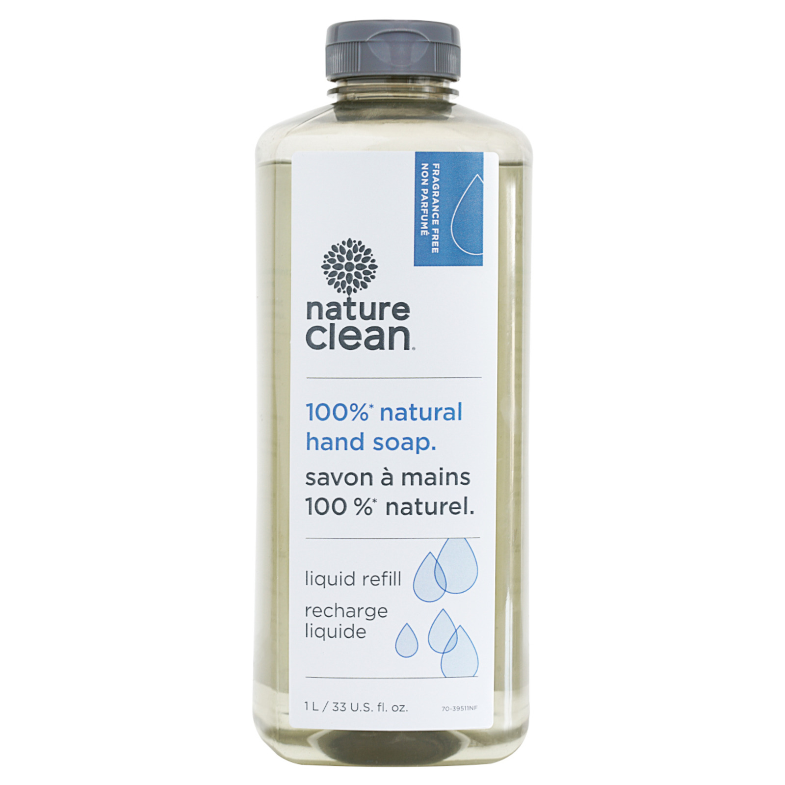 NATURE CLEAN Liquid Hand Soap Unscented Refill 1L NTUC FairPrice