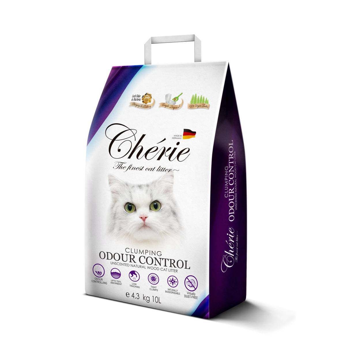 Cherie Clumping Unscented Natural Wood Cat Litter NTUC FairPrice