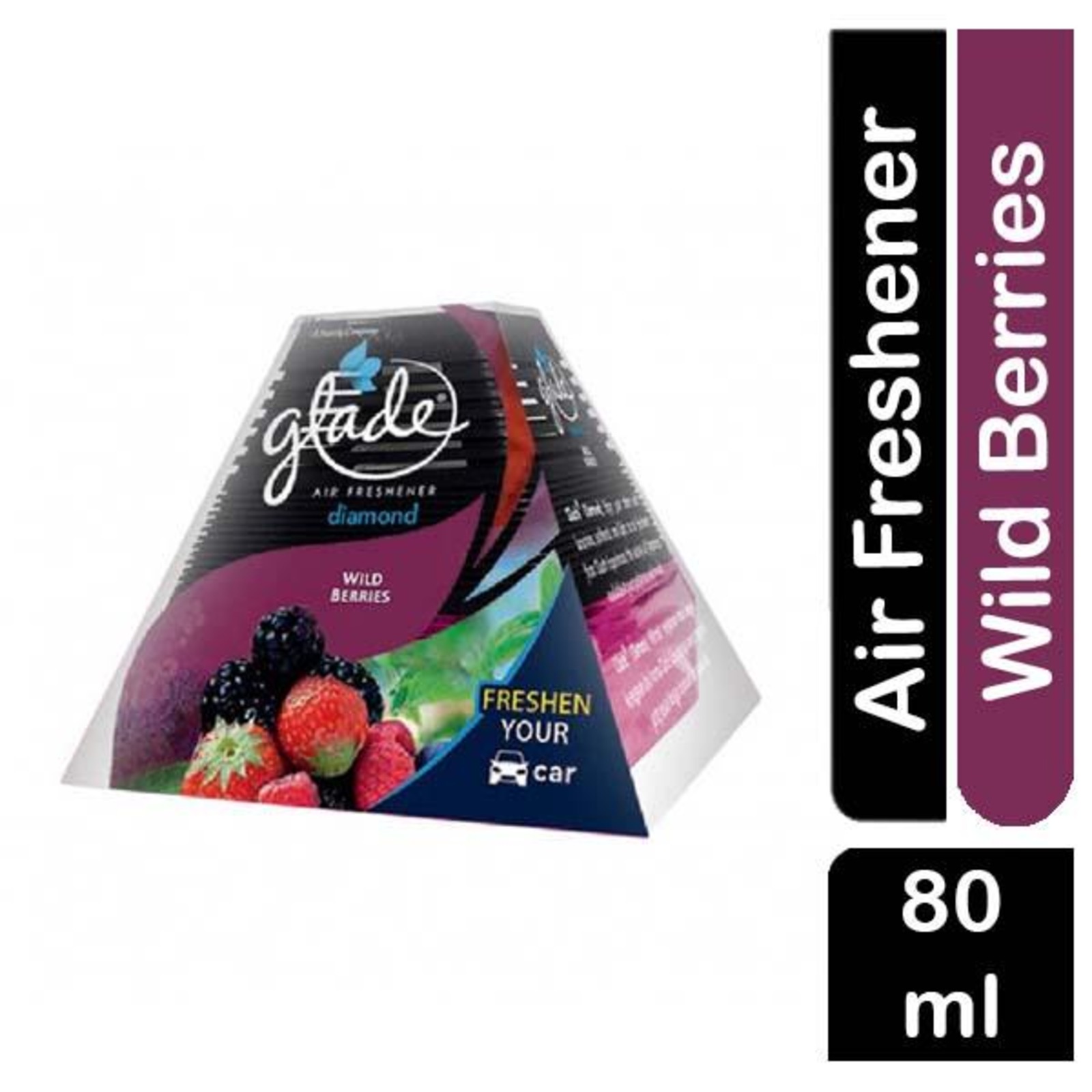 Glade Diamond Air Freshener with Wild Berries Car Deodorizer NTUC FairPrice