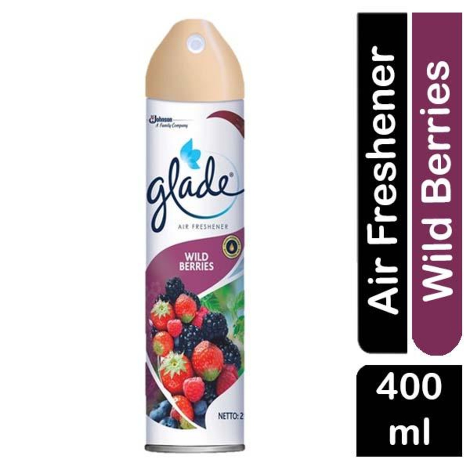 Glade Spa Aerosol Air Freshener Wild Berries 350 + 50ML NTUC FairPrice