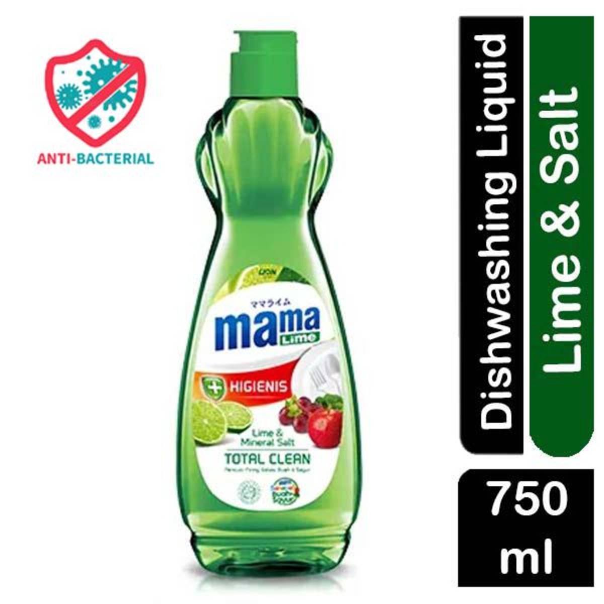 Mama Lime & Mineral Salt Dishwashing Liquid, AntiBacterial NTUC