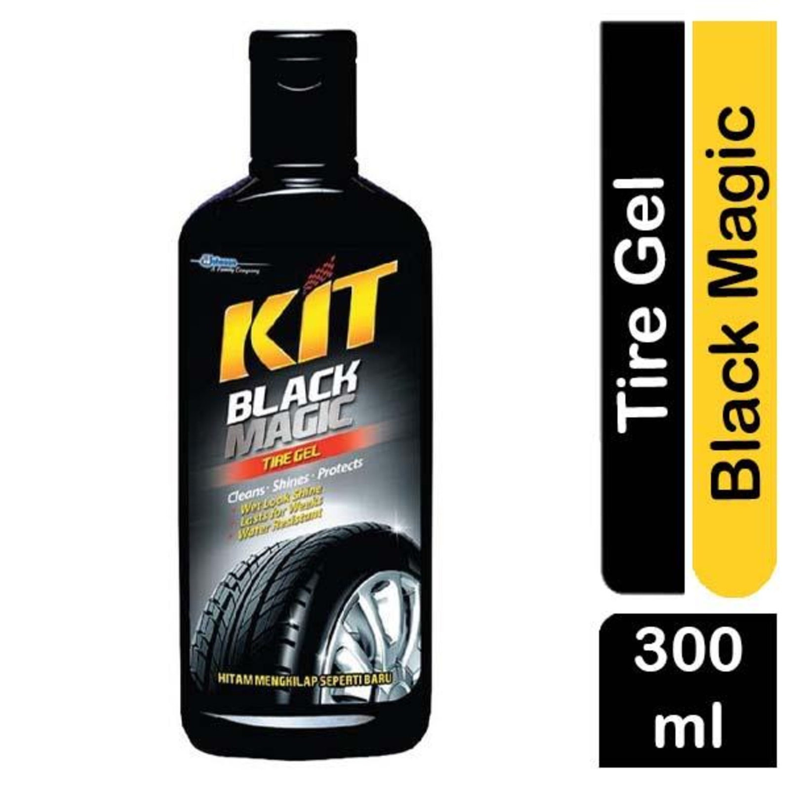 Kit Black Magic Tire Gel Cleans, Shines & Protect Tires NTUC FairPrice