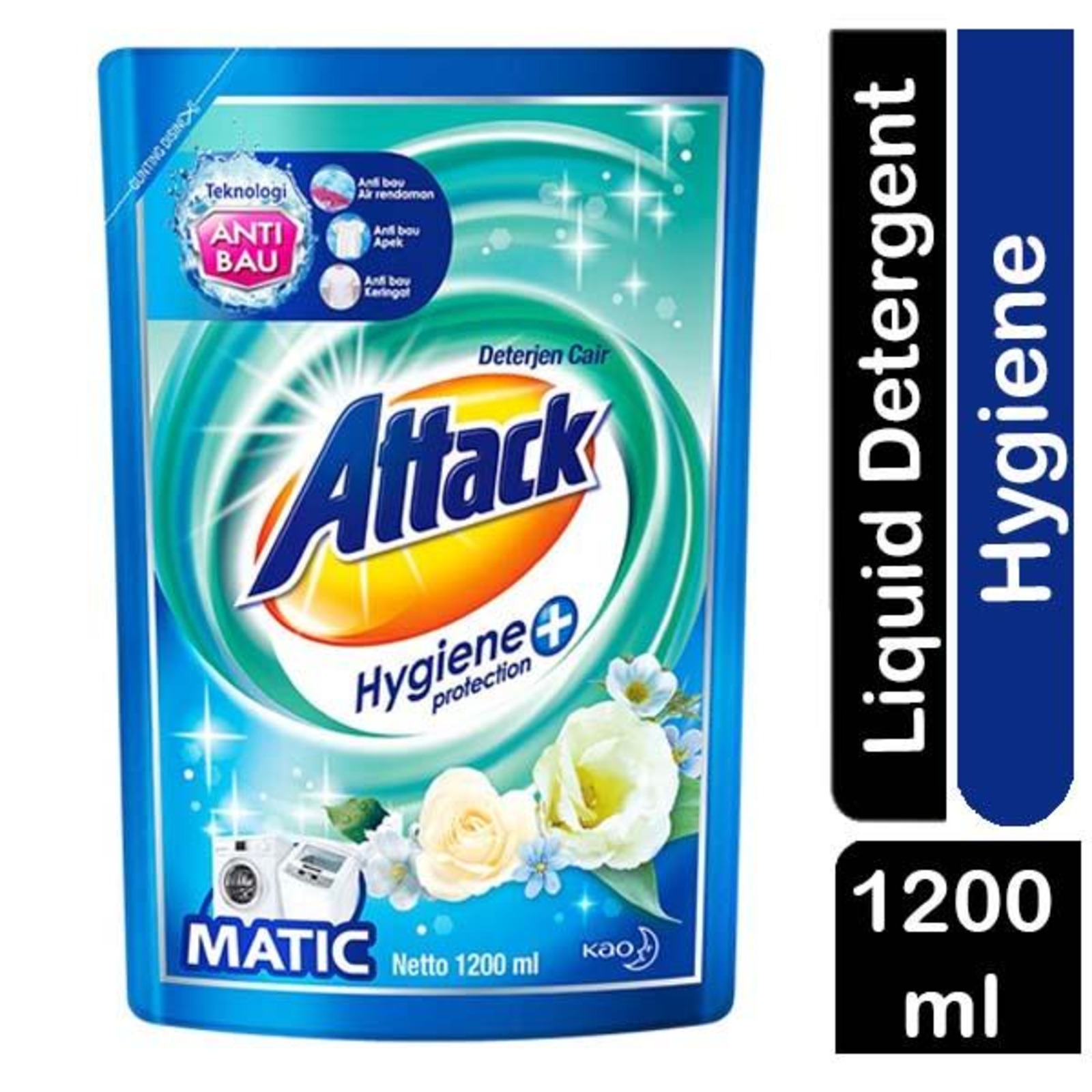 Attack Liquid Hygiene Plus Protection Refill, AntiOdor Tech NTUC