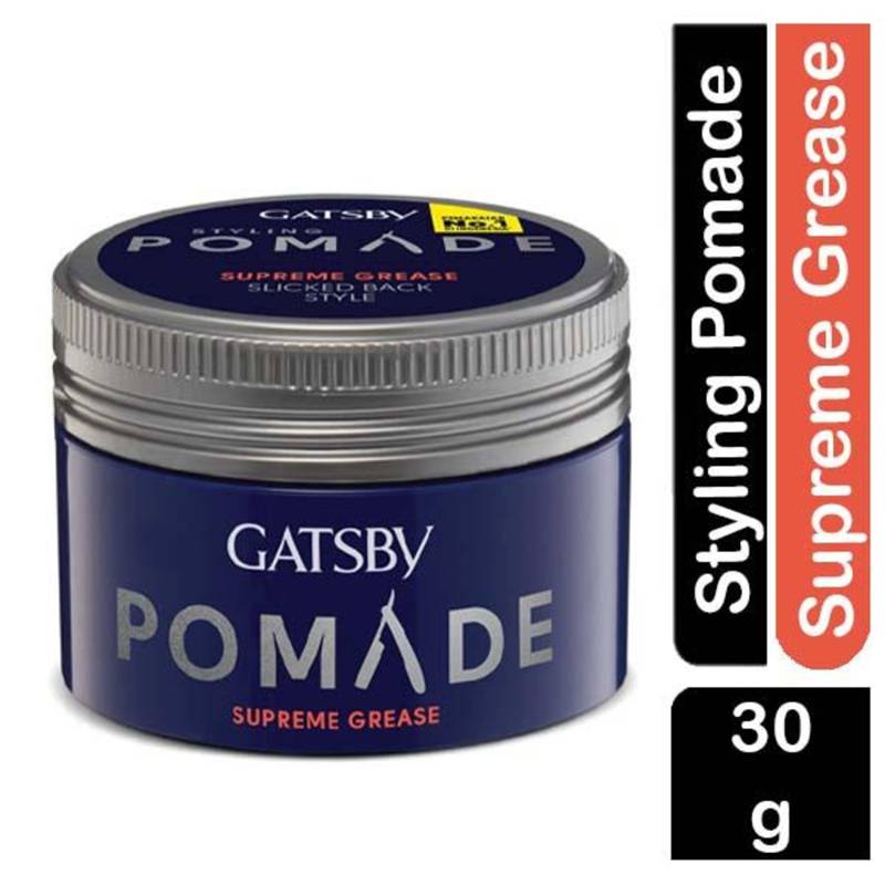 Gatsby Pomade Hair Wax Supreme Grease, Slicked Back Style NTUC