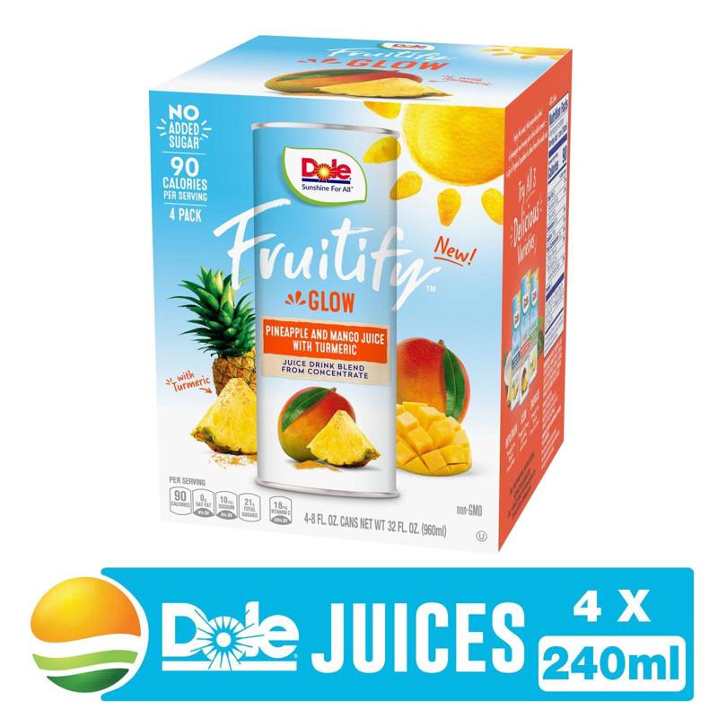 DOLE PINEAPPLE AND MANGO JUICE WITH TURMERIC