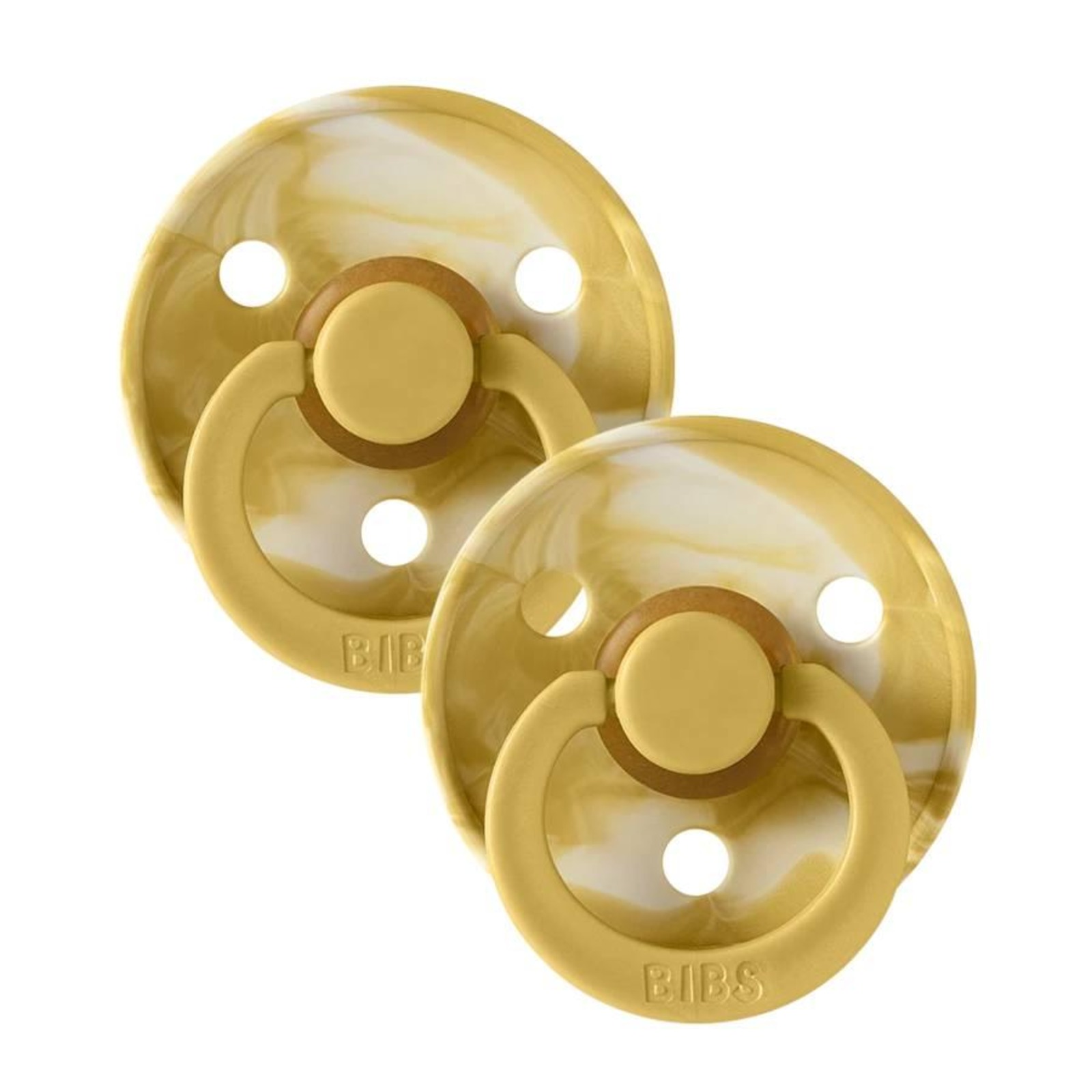 BIBS BPAFree Tie Dye Latex Pacifier Mustard Ivory 6M+ NTUC FairPrice