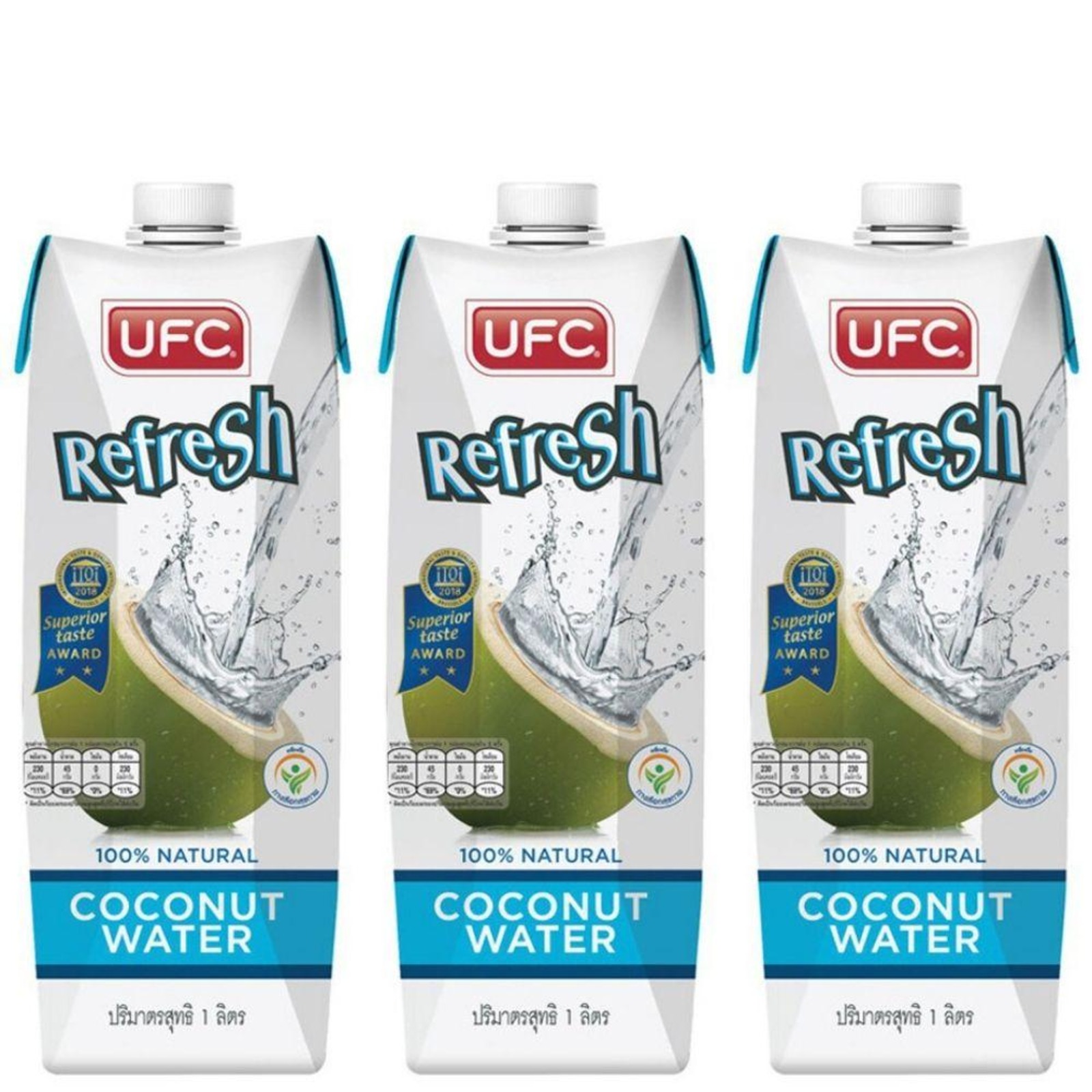 UFC Refresh Coconut Water 100 Pack of 3 NTUC FairPrice