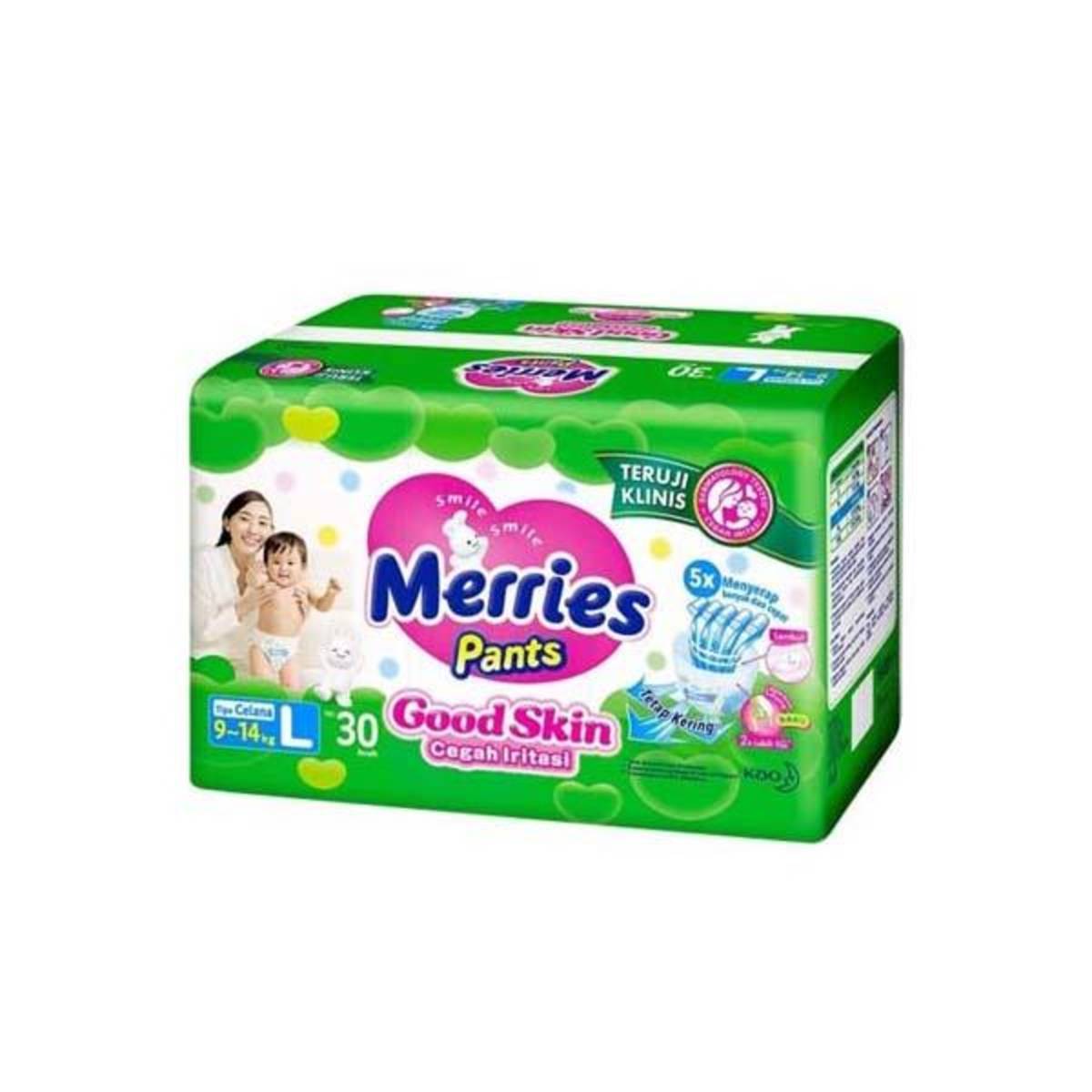 Merries Good Skin Diaper Pants - L (9Kg to 14Kg) | NTUC FairPrice
