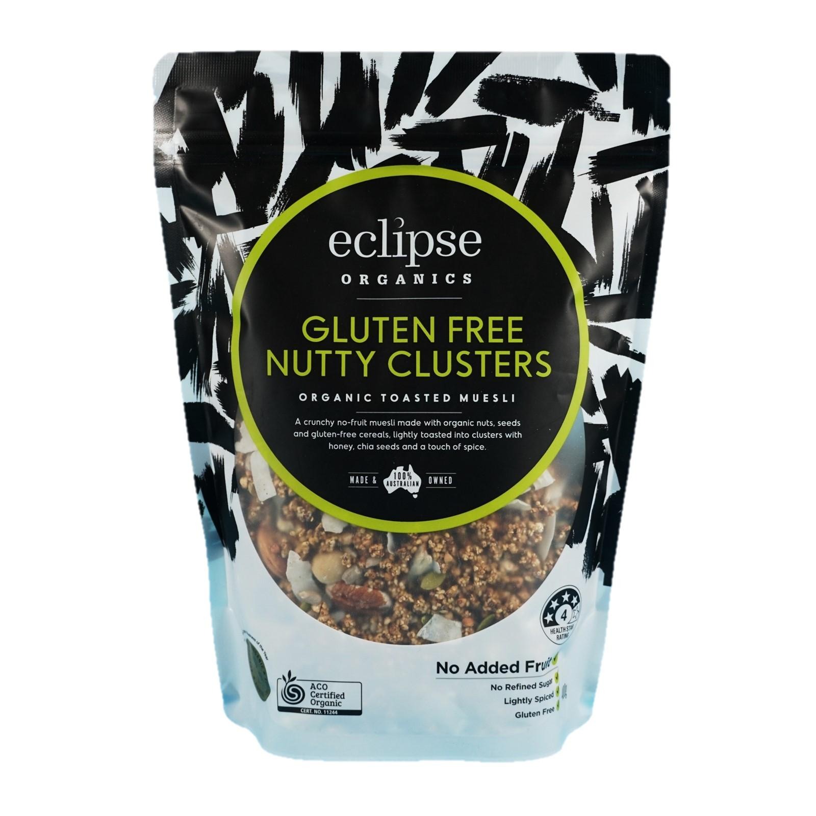 Eclipse Organics Toasted Muesli Gluten Free Nutty Clusters NTUC FairPrice