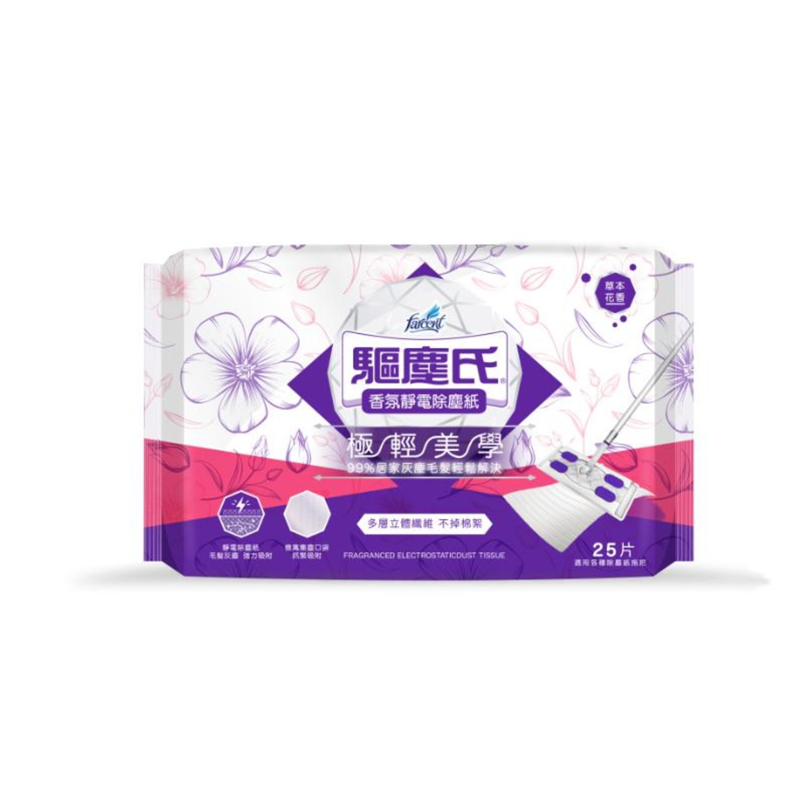 Farcent Electrostatic Dust Tissue Fragranced Dry Wipes NTUC FairPrice