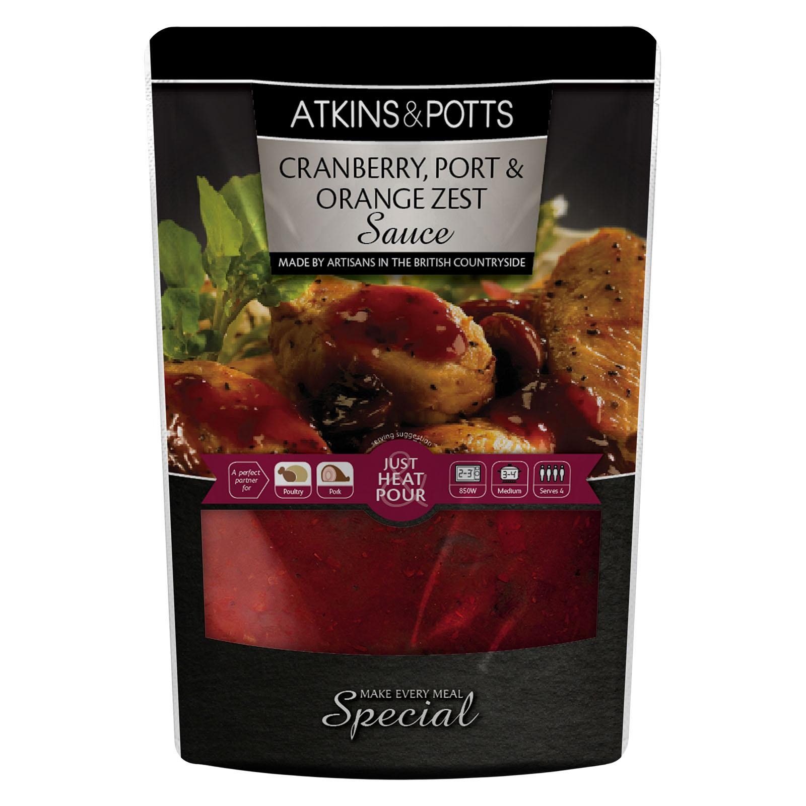Atkins & Potts Cranberry Port and Orange Zest Sauce NTUC FairPrice