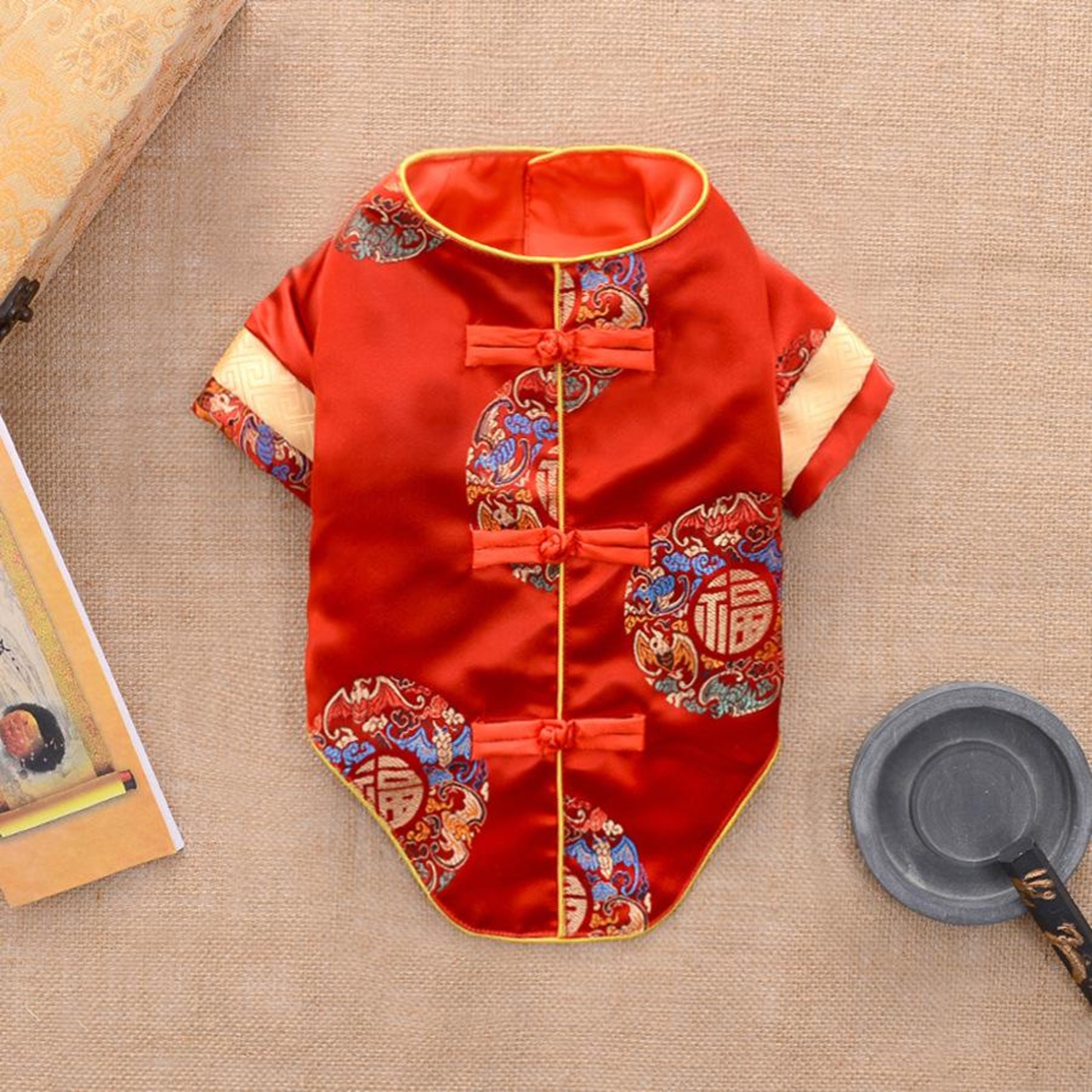 PurityWhite XXL red dog cat clothing cheongsam NTUC FairPrice