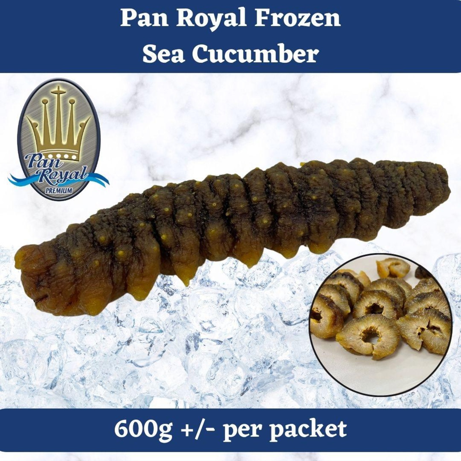 Pan Royal Frozen Sea Cucumber L (600g UP) NTUC FairPrice
