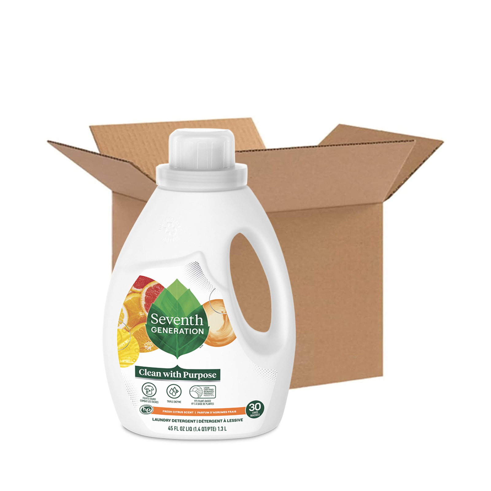 Seventh Generation Laundry Detergent Fresh Citrus Carton NTUC FairPrice