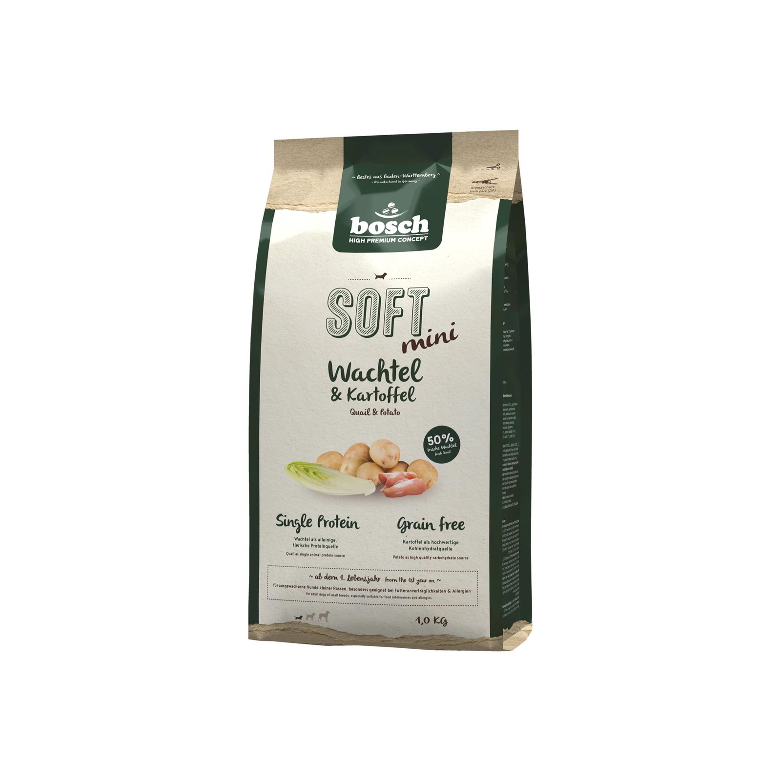 bosch Dog Food SOFT Mini Quail & Potato NTUC FairPrice