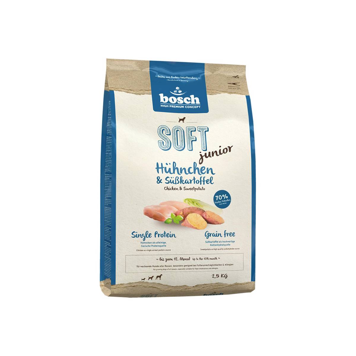 bosch Dog Food SOFT Junior Chicken & Sweet Potato for Puppies NTUC