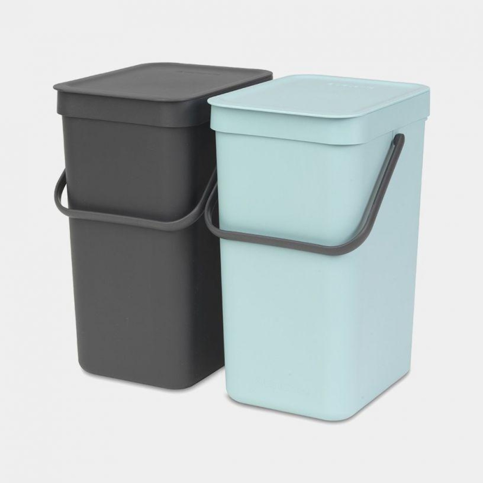 Brabantia Sort and Go BuiltIn Bins 2x12Ltr Mint+Grey NTUC FairPrice