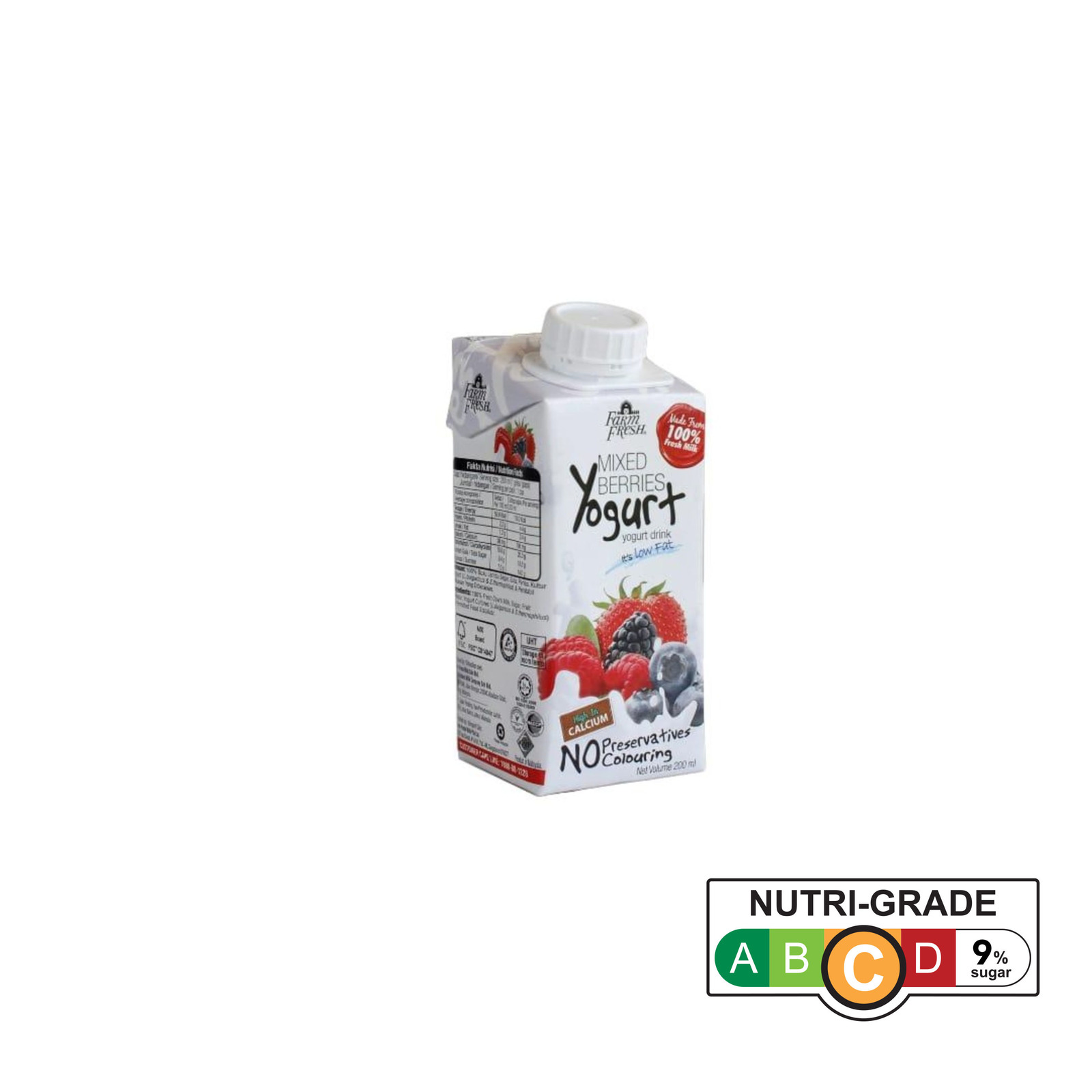 Farm Fresh Mixed Berries Yogurt Drink NTUC FairPrice