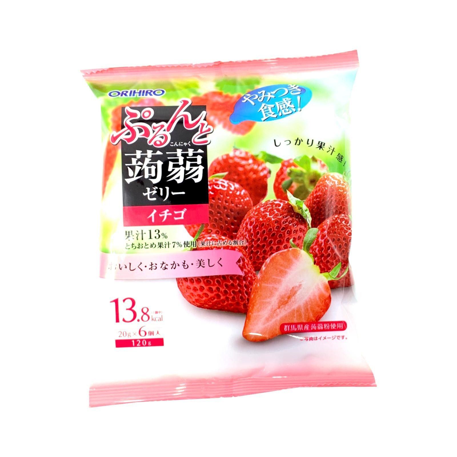 Orihiro Purun To Konnyaku Jelly Strawberry NTUC FairPrice