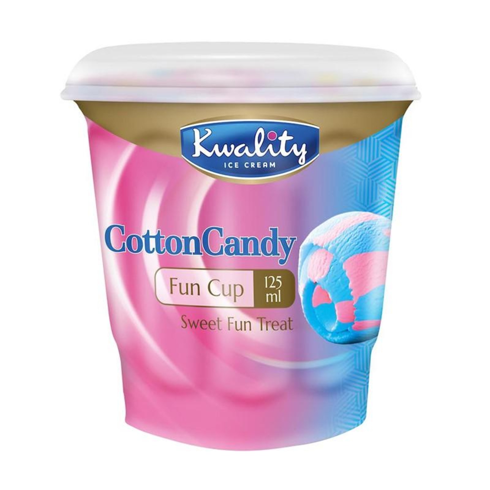 Kwality Cotton Candy Fun Cup Ice Cream NTUC FairPrice